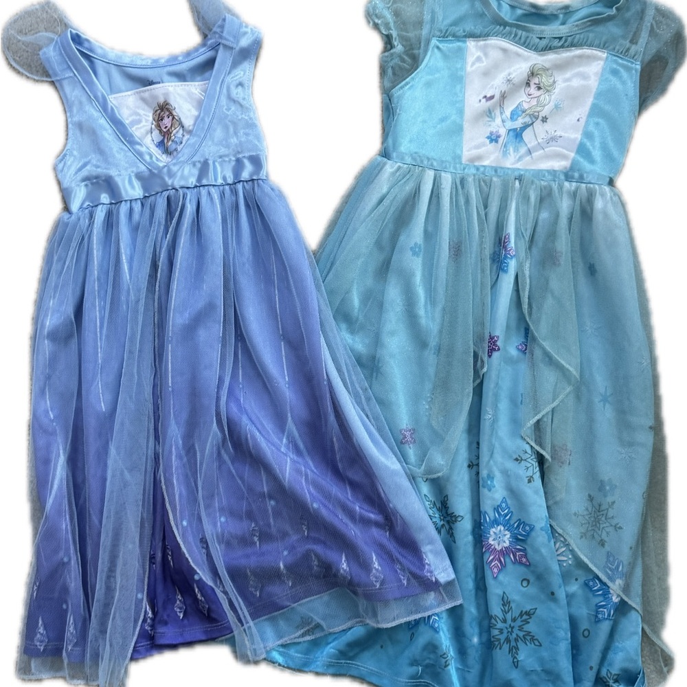 Frozen Themed Blue and Purple Dresses 2T & XS